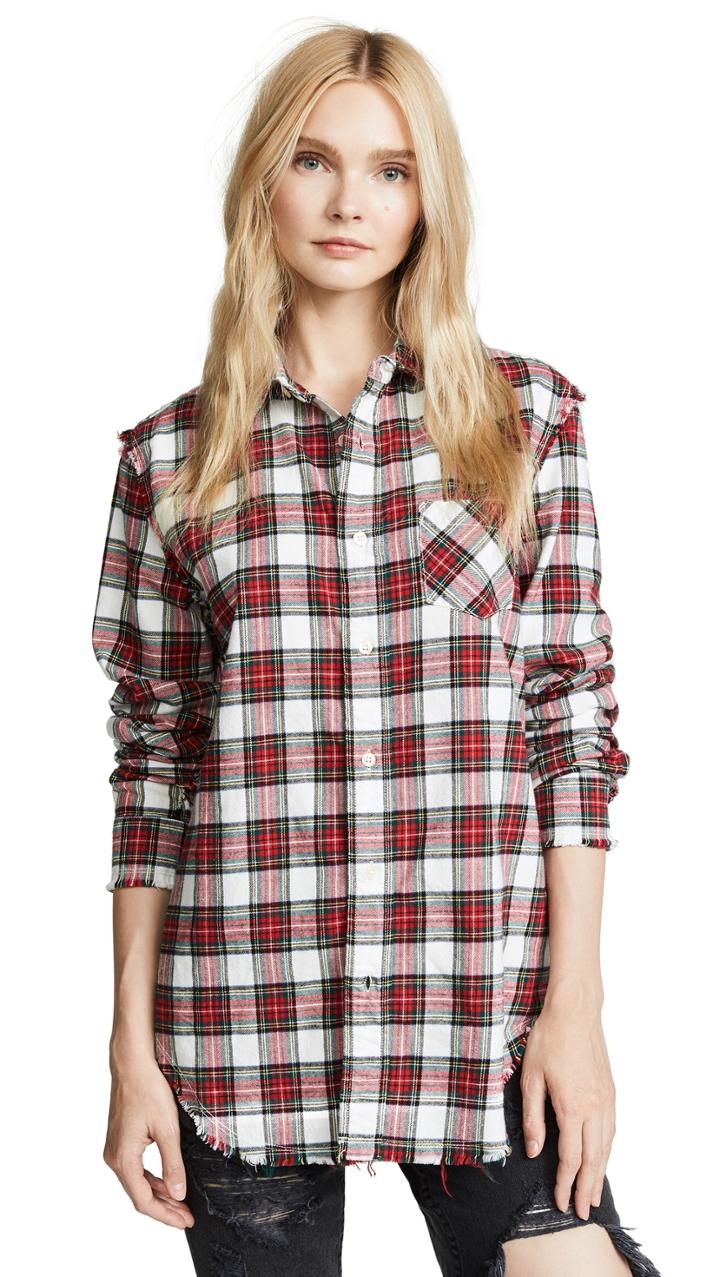 R13 Shredded Seam Shirt