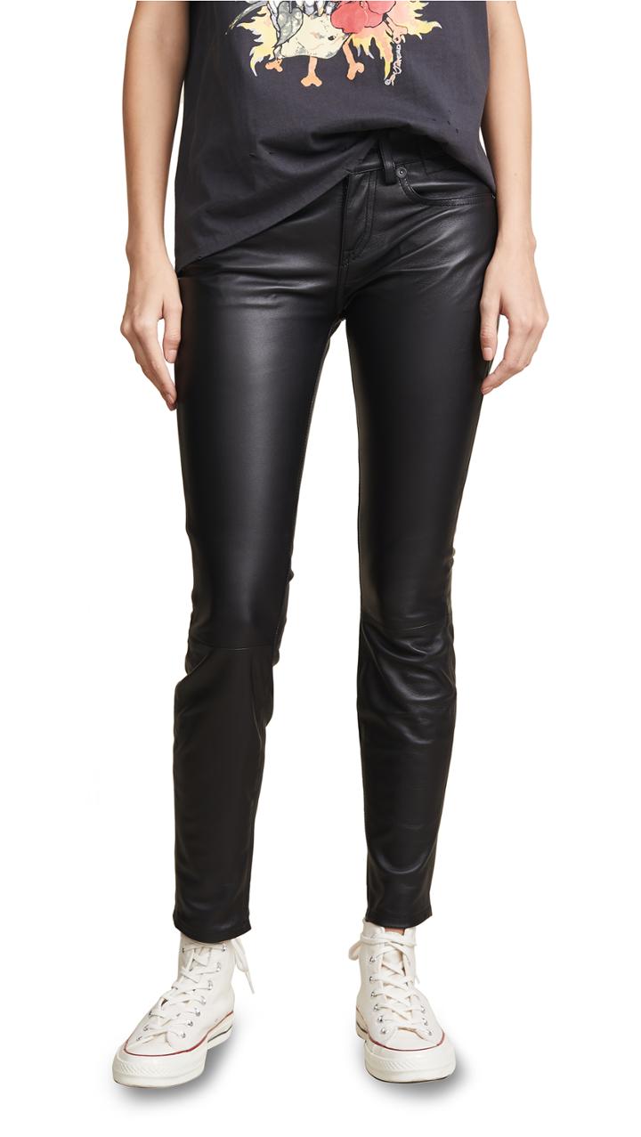 R13 Alison Skinny Leather Pants
