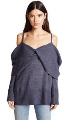 Adam Lippes Brushed Cashmere Deep V Sweater