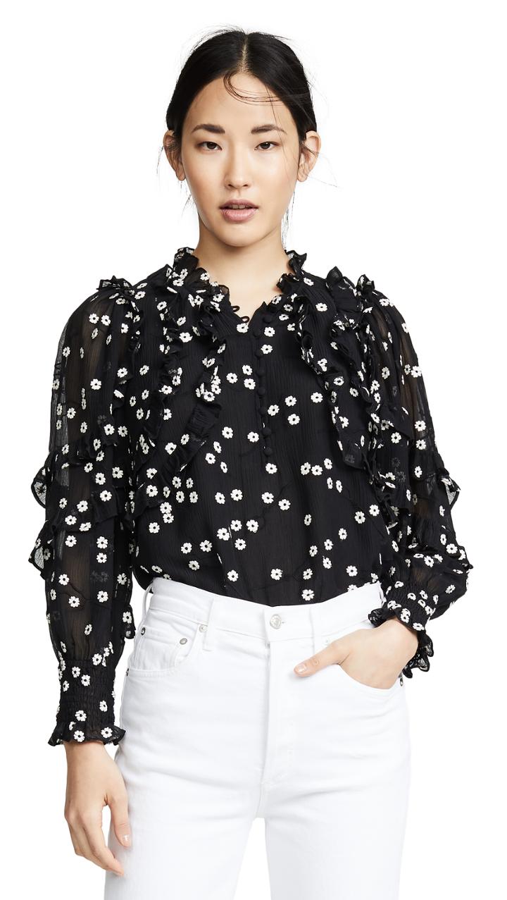 Rebecca Taylor Alessandra Ruffle Top