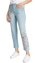 Ao.la By Alice + Olivia Ao. La By Alice + Olivia Amazing Embroidered High Rise Jeans