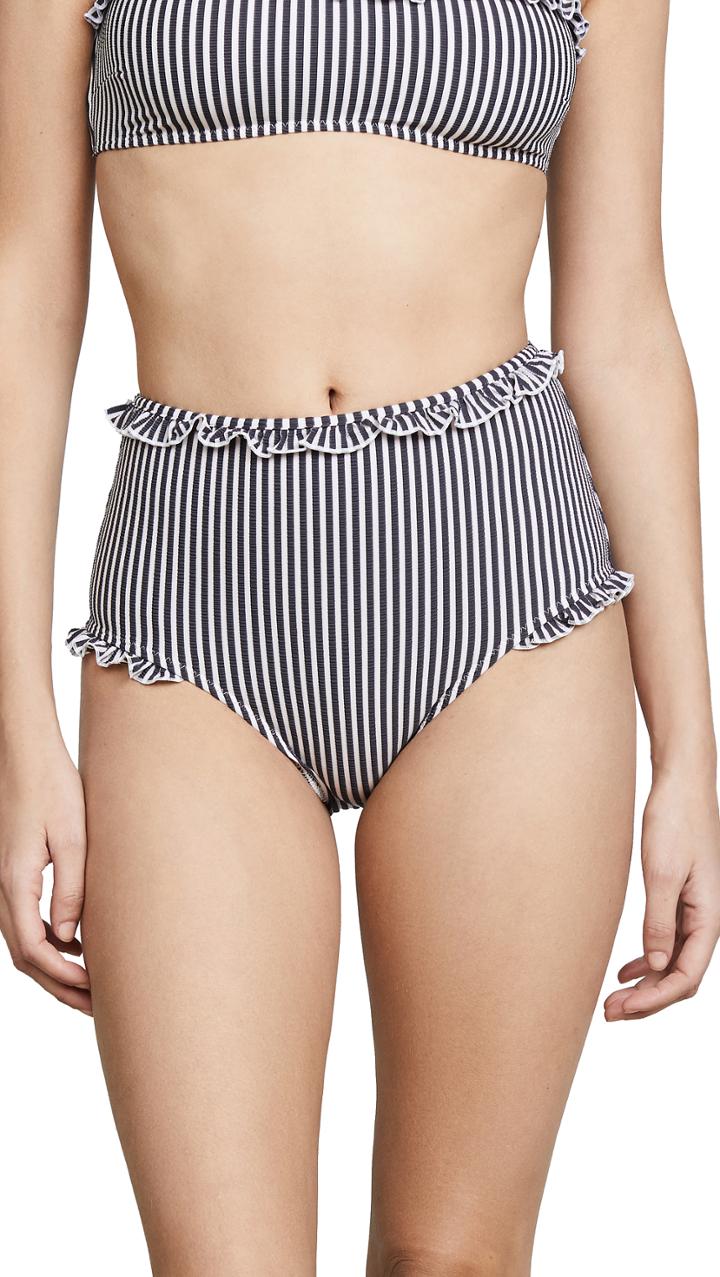 Solid Striped Leslie Seersucker Top
