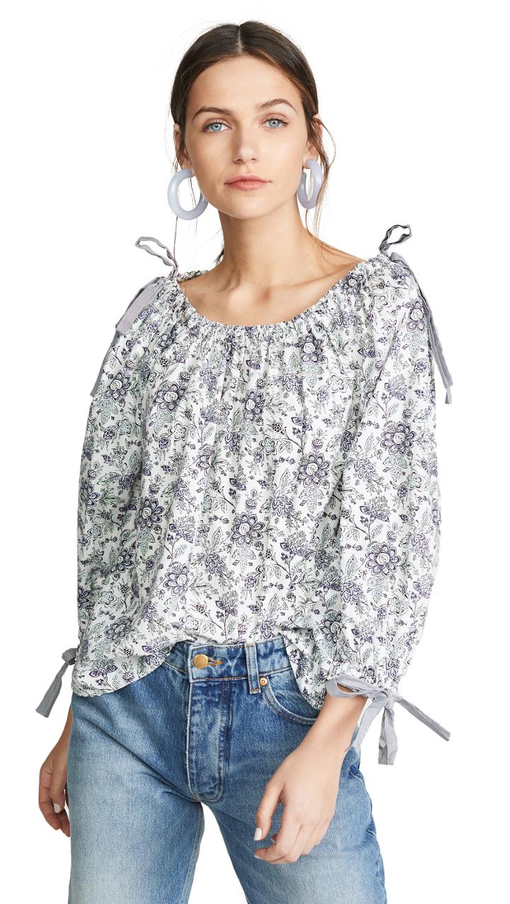 La Vie Rebecca Taylor Long Sleeve Provencal Top