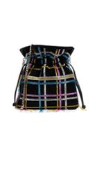 Les Petits Joueurs Trilly Disco Tartan Pouch