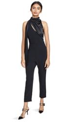 Cushnie Sleeveless Fitted Cropped Jumpsuit
