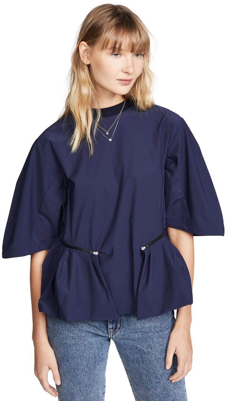 Toga Pulla Satin Short Sleeve Top