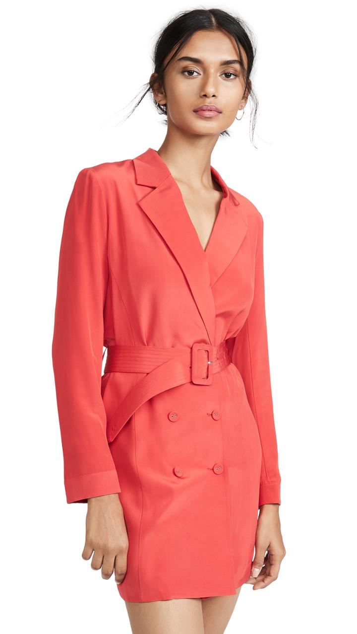 Fleur Du Mal Belted Blazer Dress