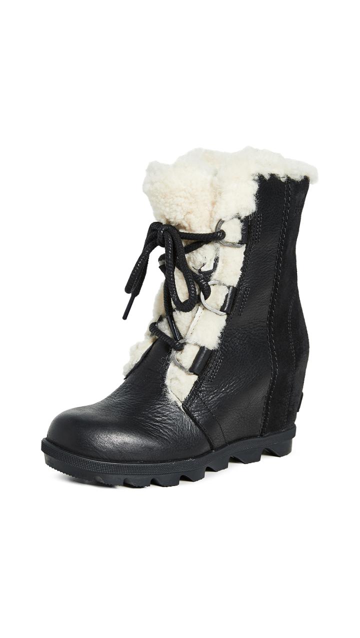 Sorel Joan Wedge Shearling Boots