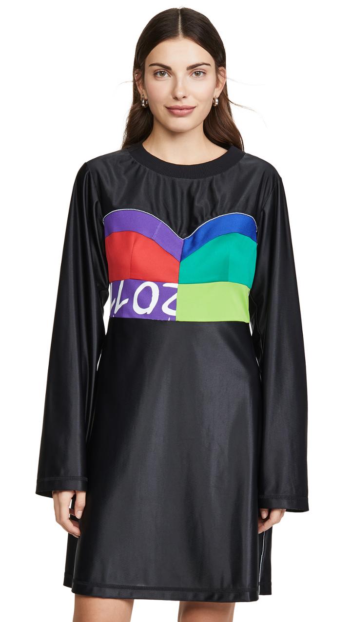 Ksenia Schnaider Long Sleeve Dress With Corset