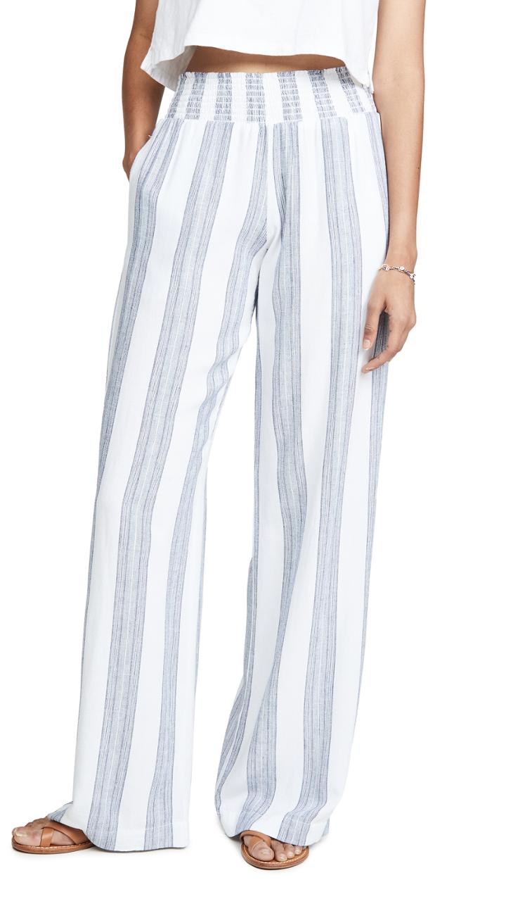 Bella Dahl Smocked Wide Leg Pants