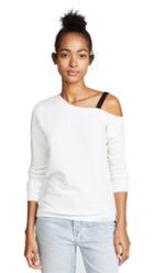 Pam Gela One Shoulder Sweatshirt With D Ring Strap