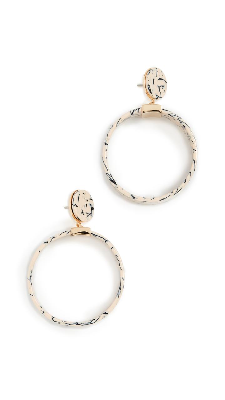 Lele Sadoughi Binocular Hoop Earrings