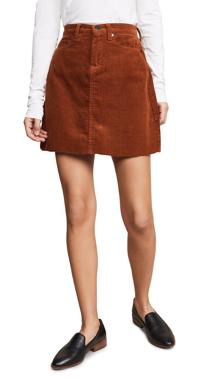 Blank Denim Corduroy Mini Skirt