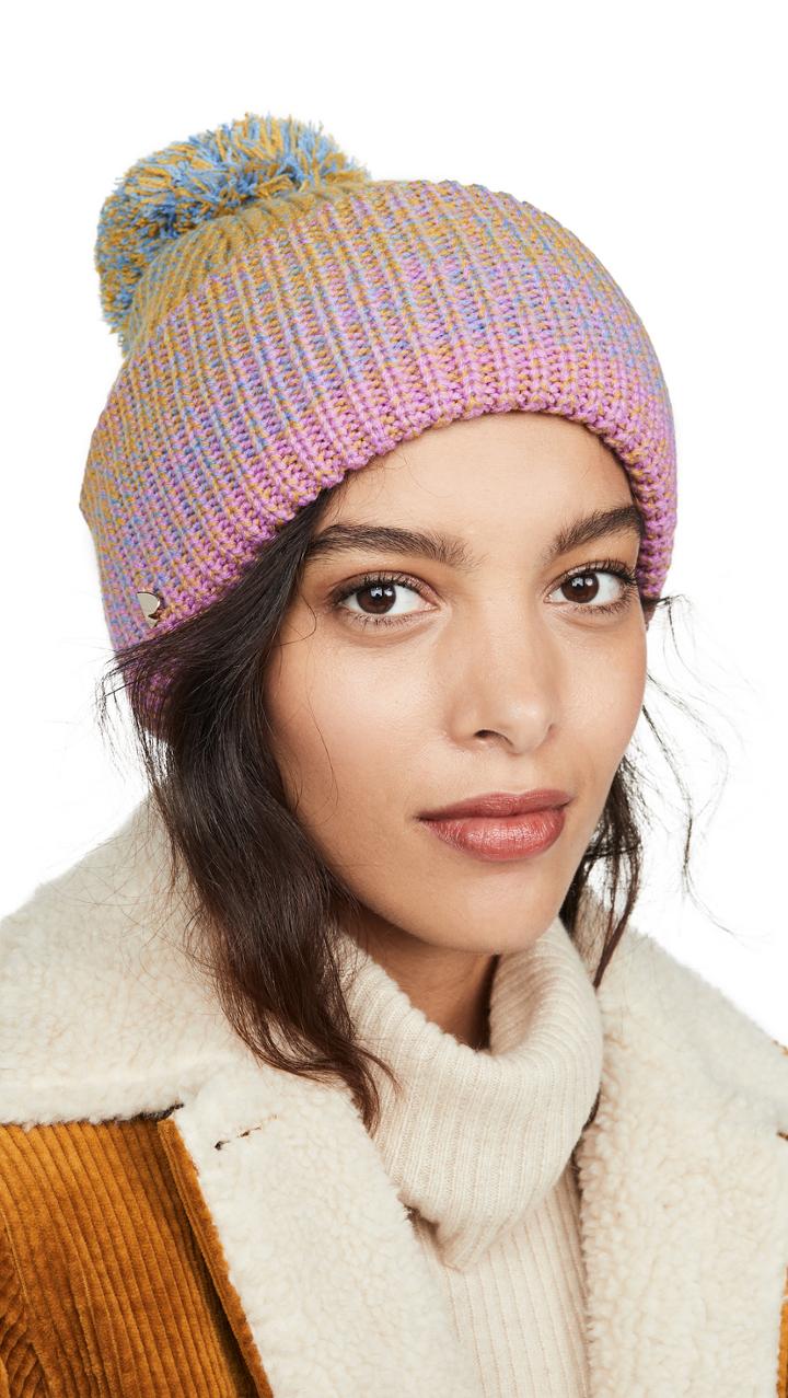 Kate Spade New York Ombre Pom Pom Beanie
