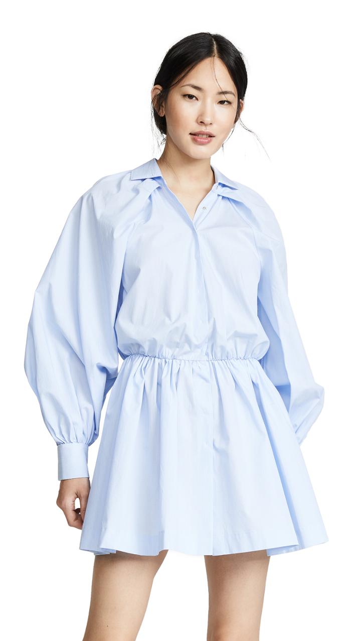 Jourden Blue Striped Shirtdress