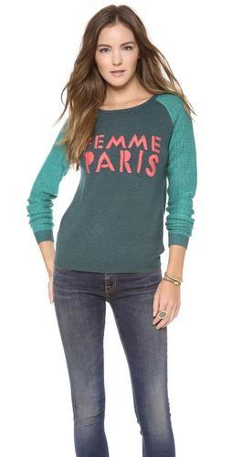 Maison Scotch Baseball Sweater