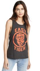 Chaser Womens Cotton Jersey Crew Neck Tank