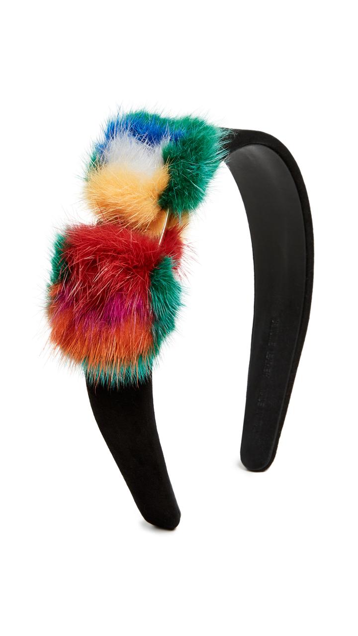 Salvatore Ferragamo Fur Visone Headband