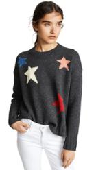 Madewell Multi Color Star Pullover Sweater