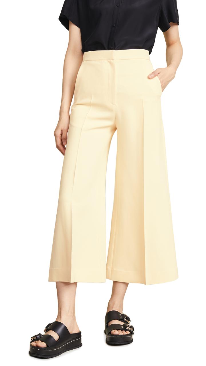 Rosetta Getty High Rise Cropped Trousers