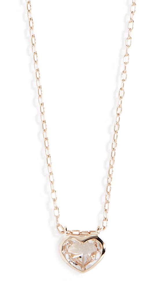 Jane Taylor 14k Large Heart Bezel Necklace