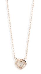 Jane Taylor 14k Large Heart Bezel Necklace