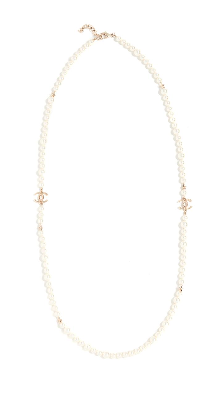 What Goes Around Comes Around Chanel Imitation Pearl And Star Necklace