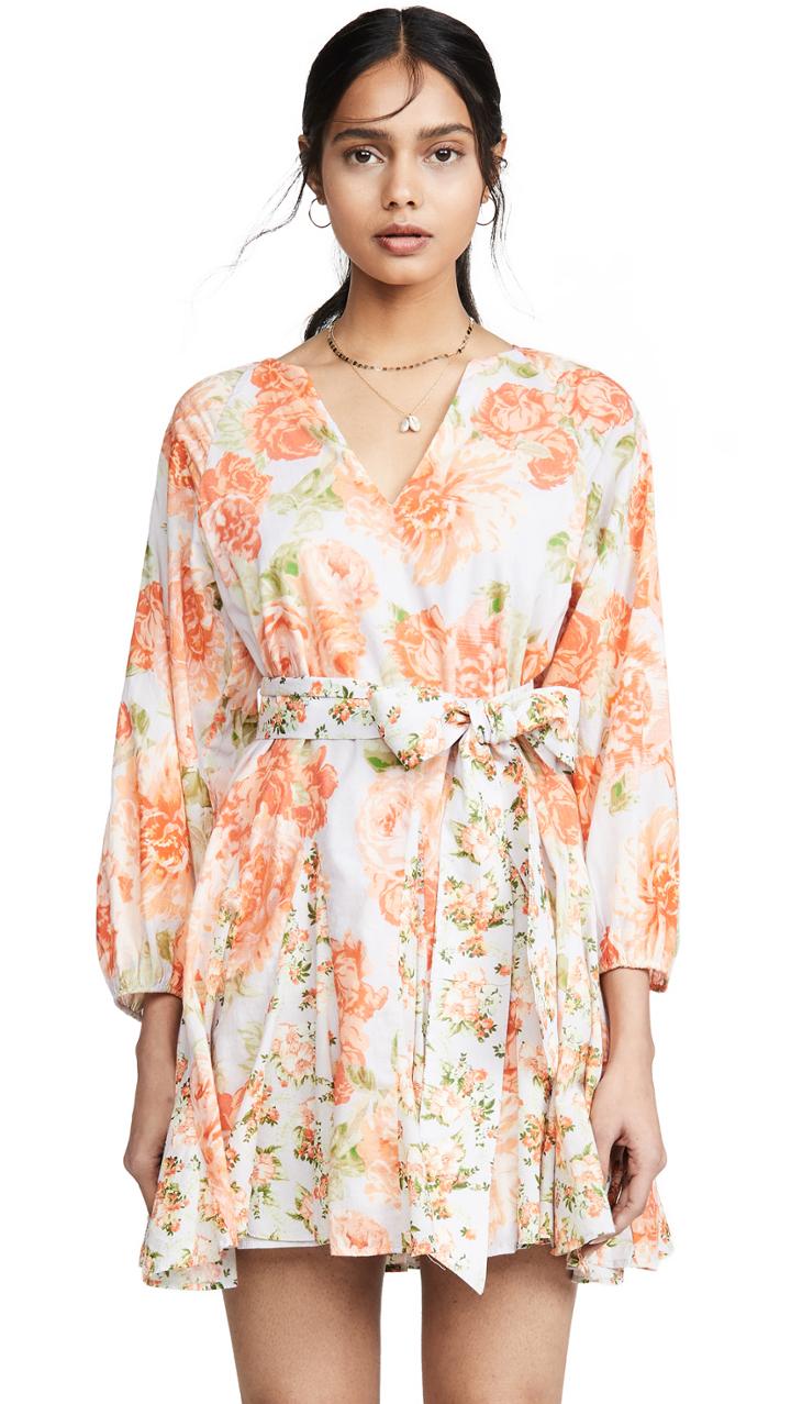 Alice Olivia Pali Keyhole Godet Dress