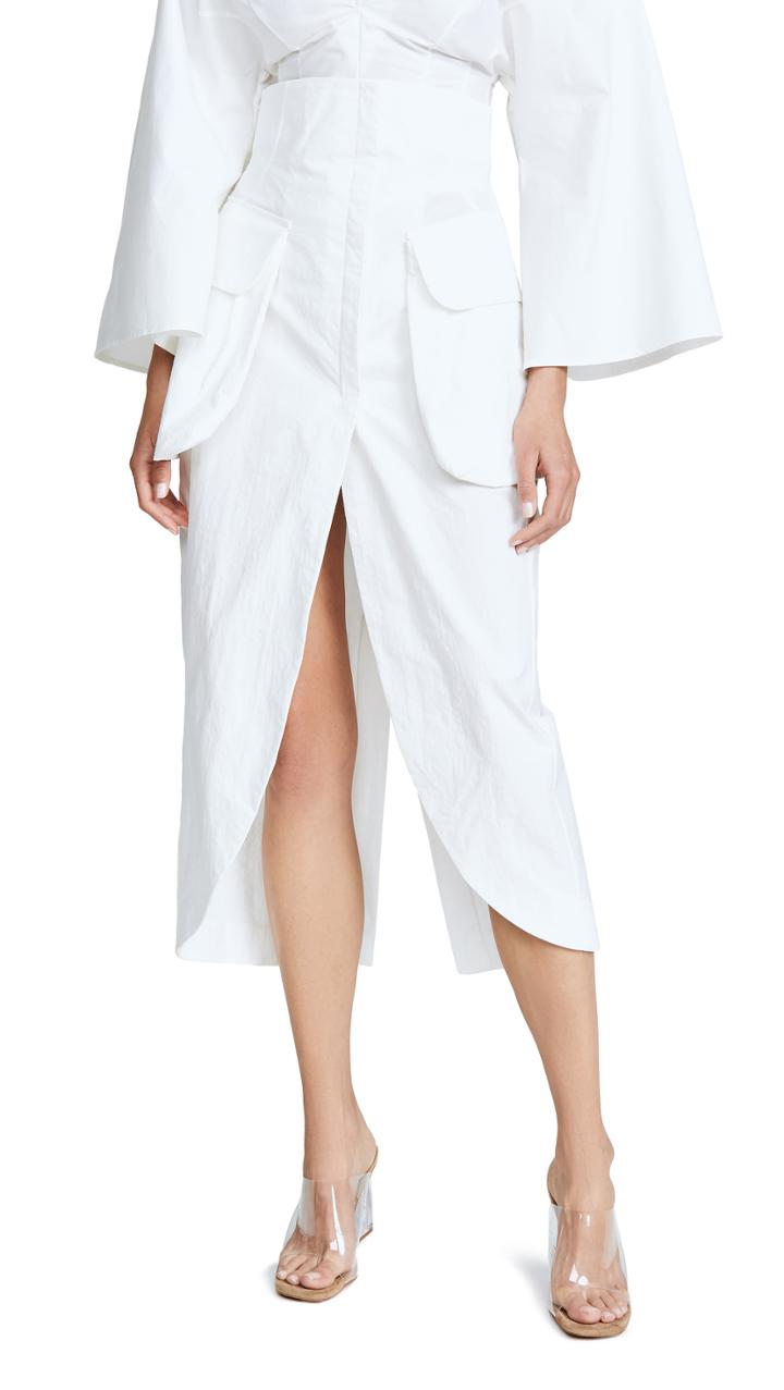 A W A K E Midi Slit Skirt