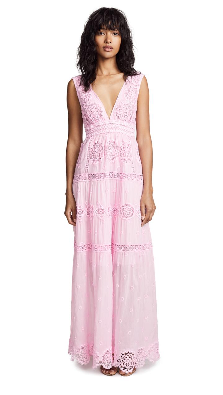 Temptation Positano Maldive Long V Neck Dress