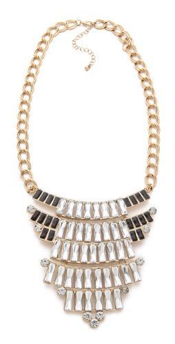 Adia Kibur Crystal Bib Necklace