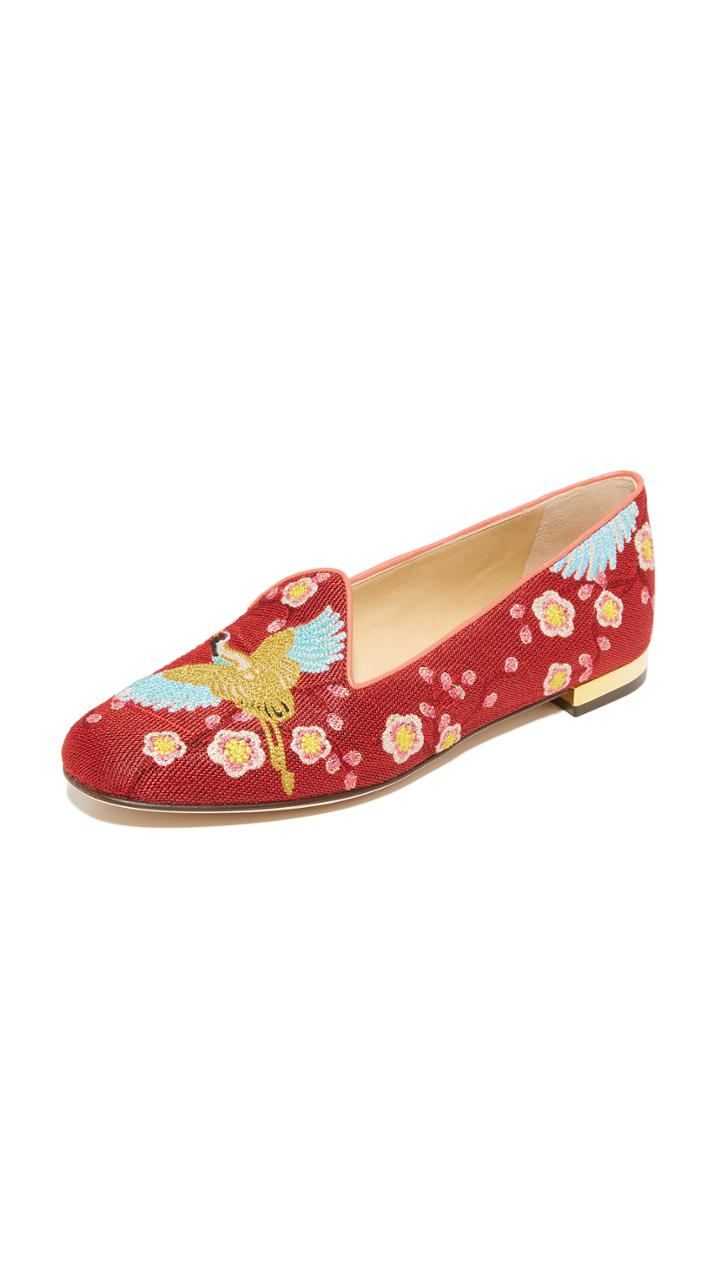 Charlotte Olympia Cherry Blossom Slippers