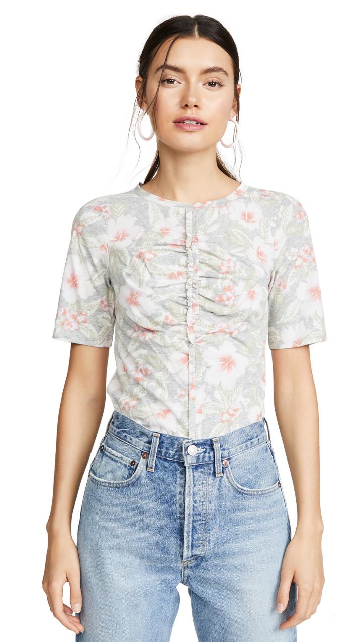 Rebecca Taylor Short Sleeve Kamea Jersey Tee