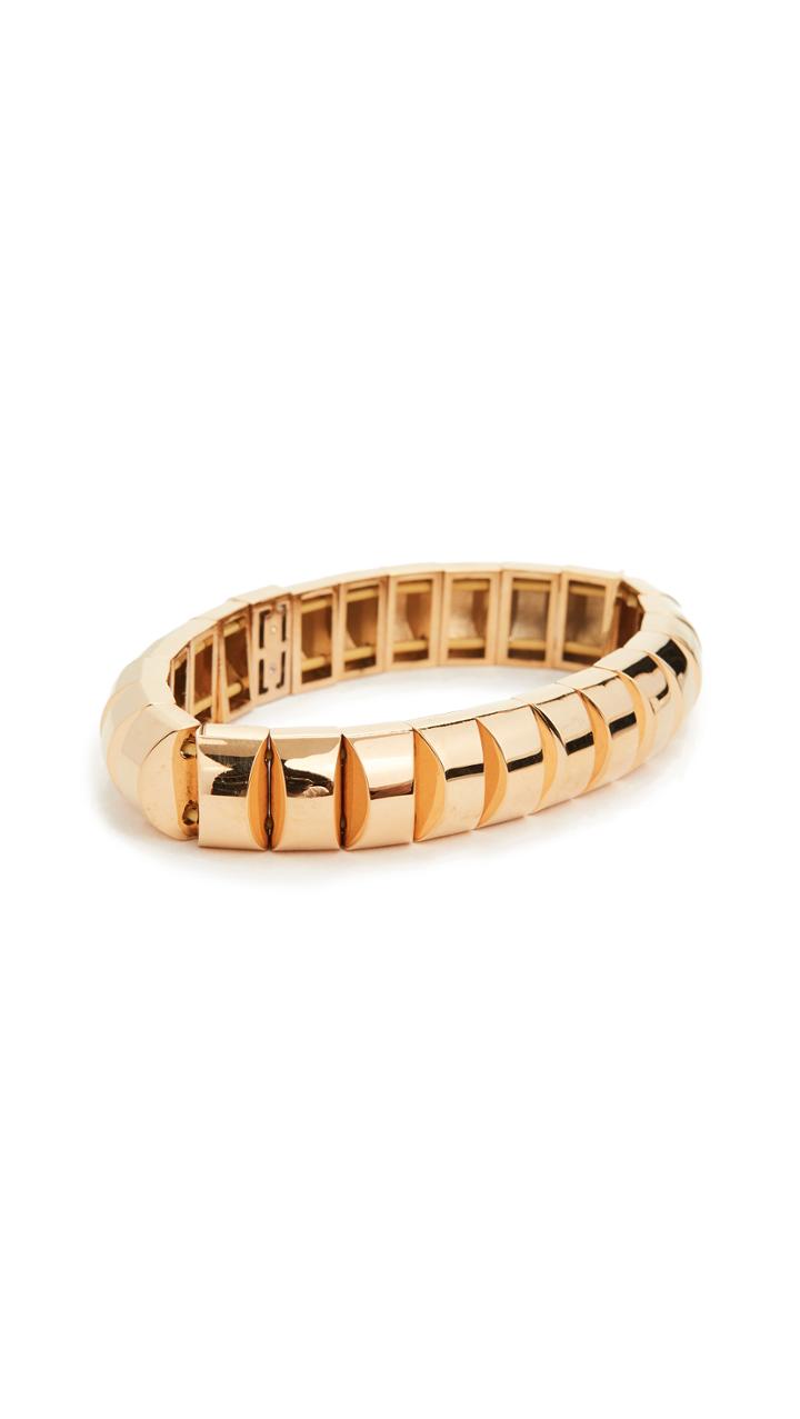 Kate Spade New York Sliced Scallops Small Metal Stretch Bracelet