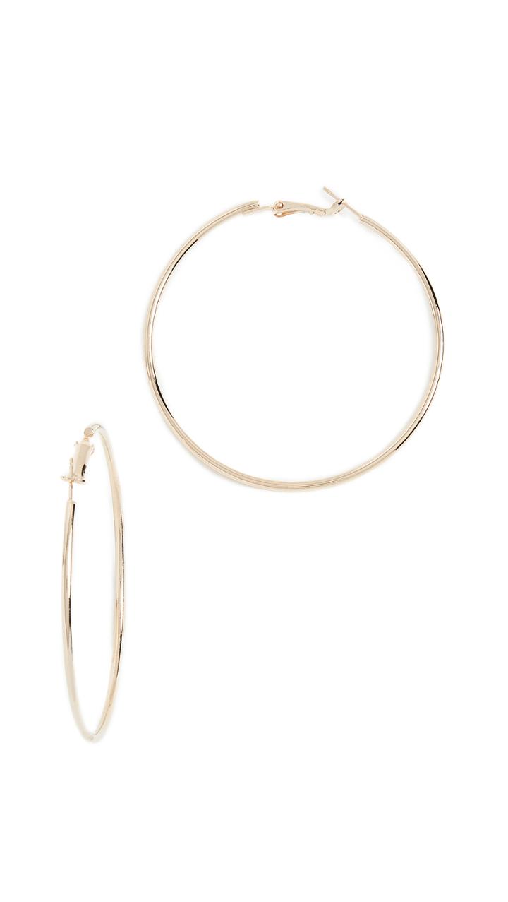 Theia Jewelry Round Hoop Earrings