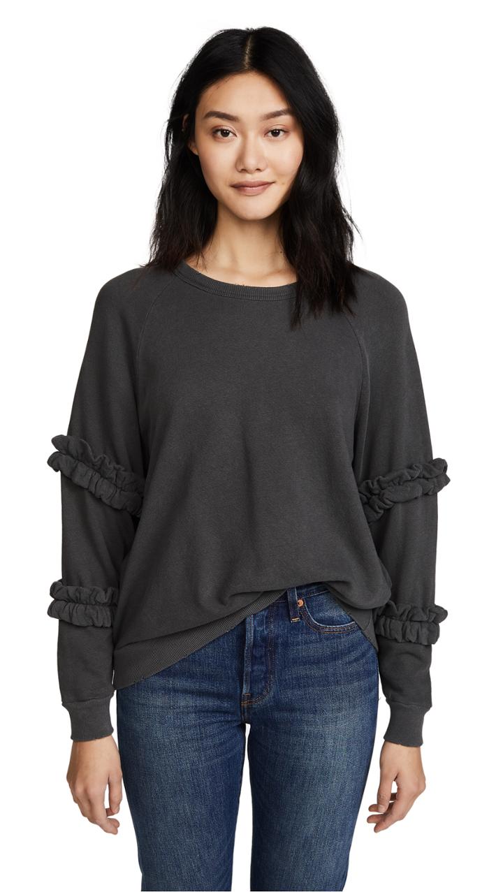 The Great The Frill Sleeve Sweatshirt