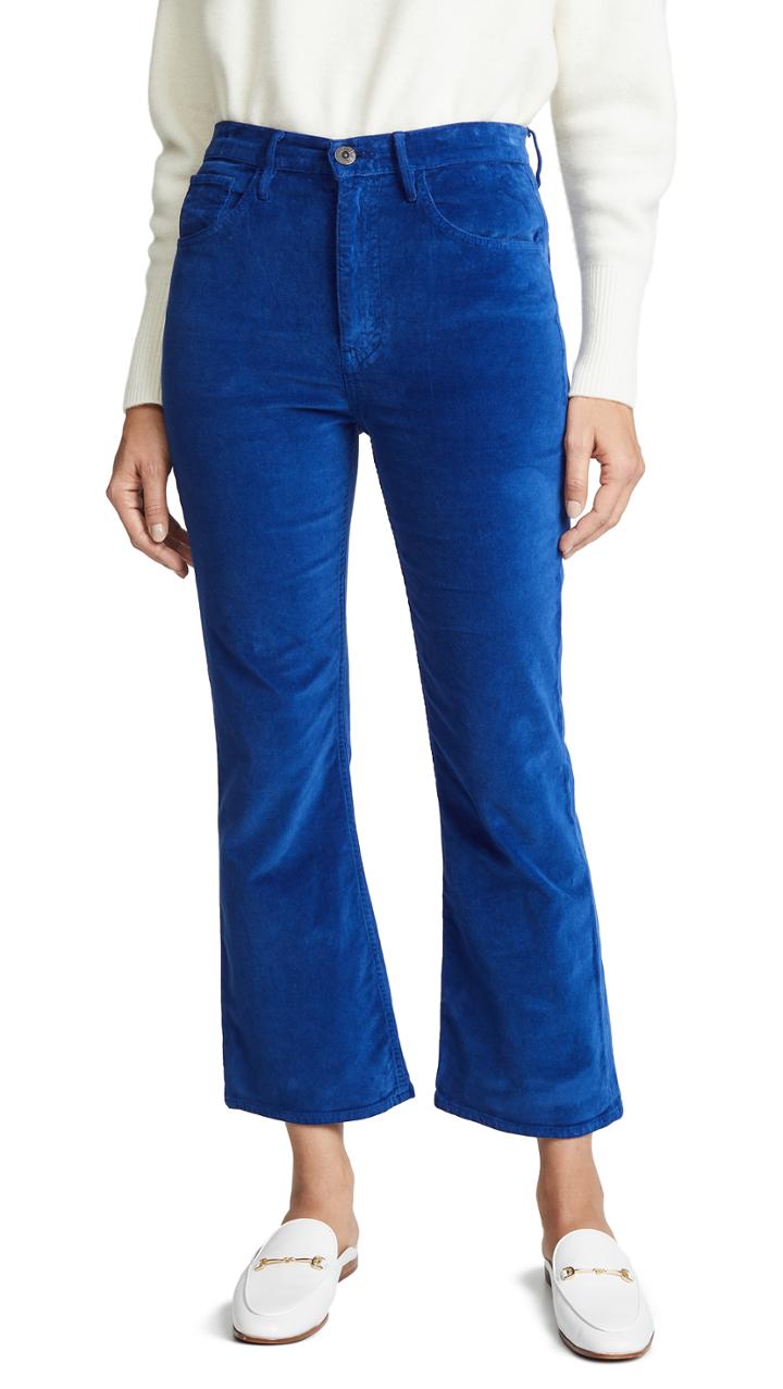 3x1 Velvet Empire Cropped Bell Pants