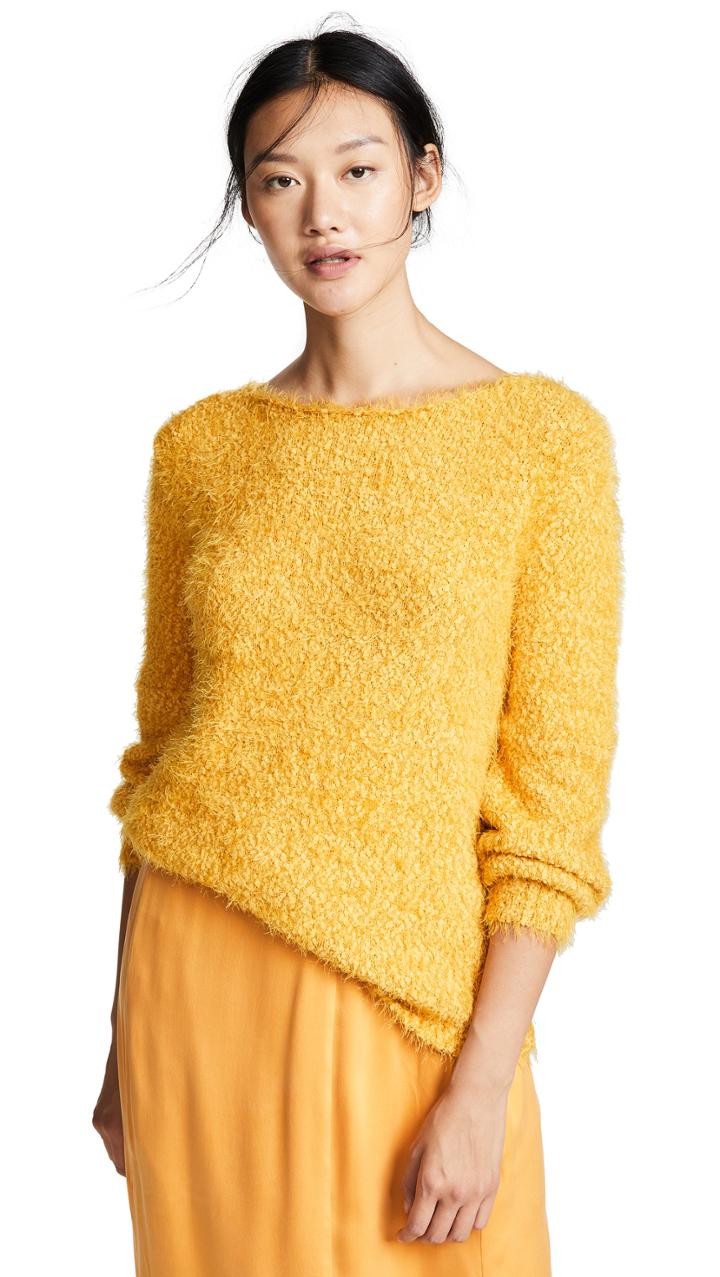 Bb Dakota Shrug It Off Boucle Balloon Sleeve Sweater