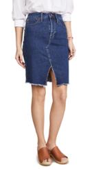 Madewell Indigo Cutout Skirt