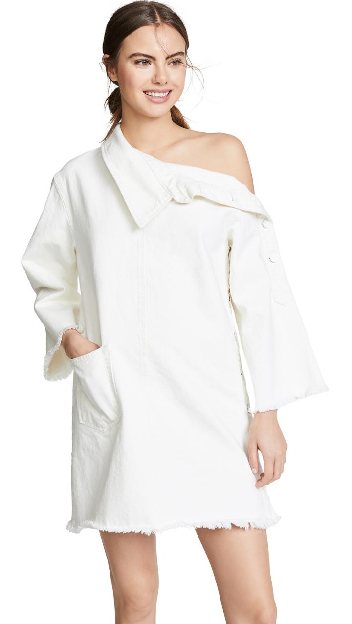 Monse Side Placket Denim Dress