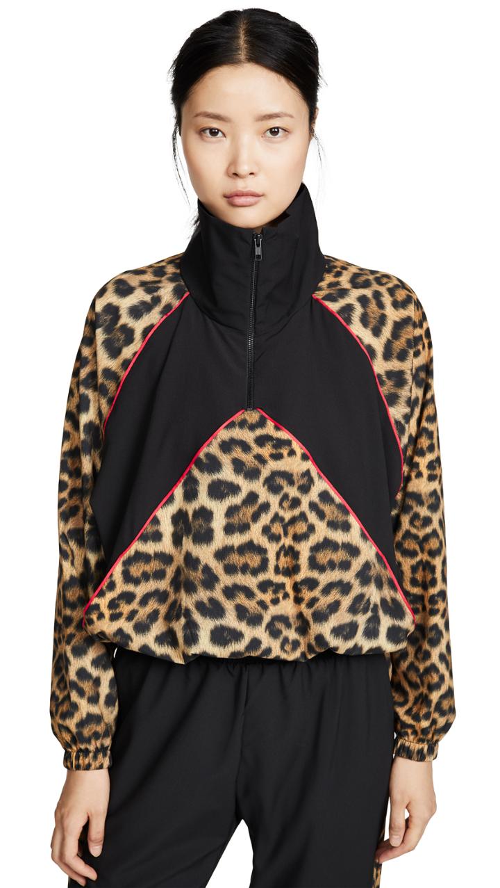 Terez Leopard Goals Windbreaker