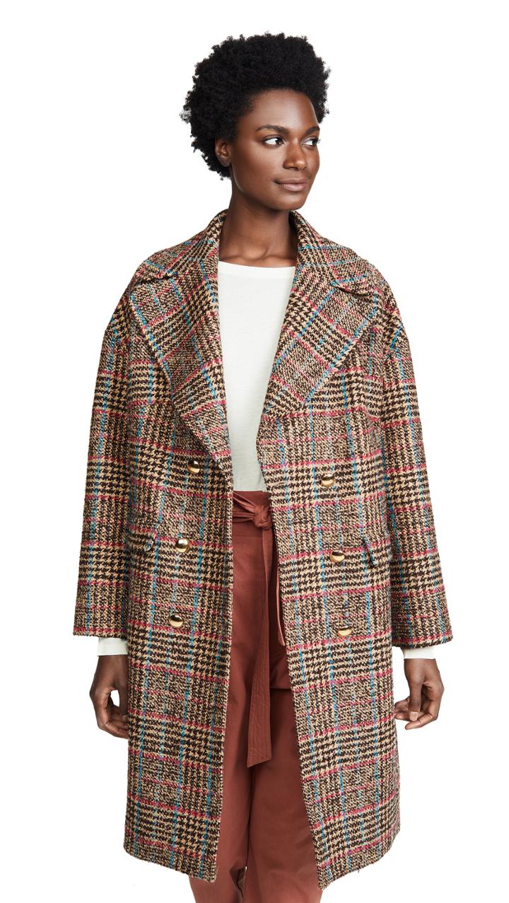 Stella Jean Plaid Coat
