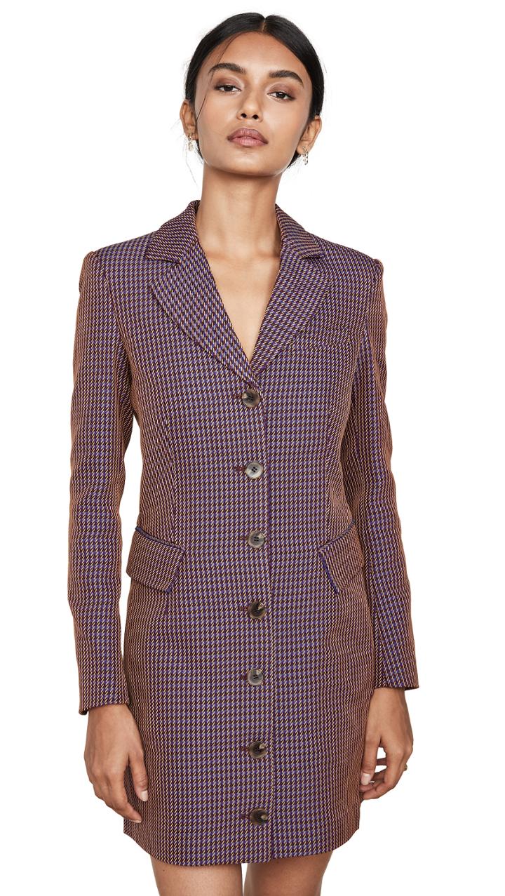 Opening Ceremony Blazer Dress With Rib Back
