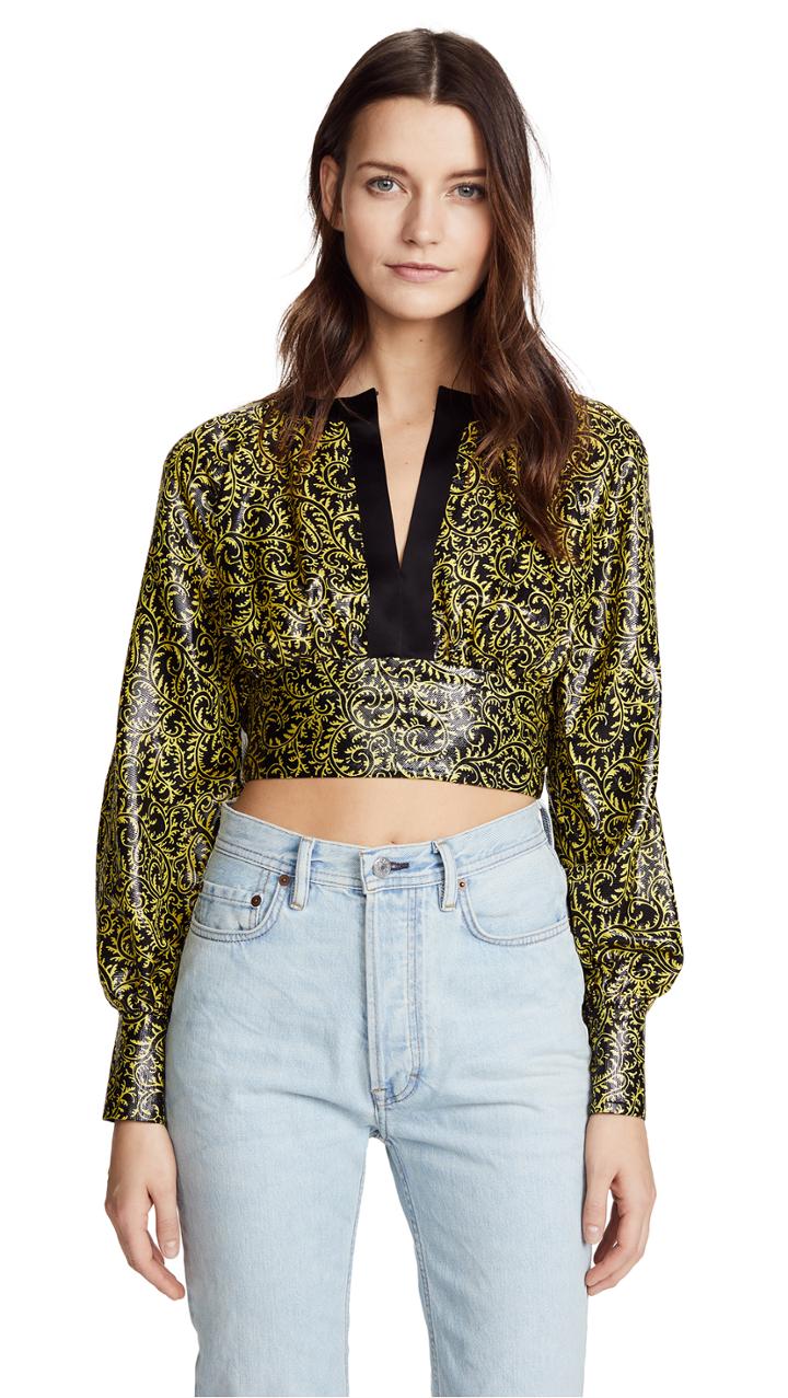 Diane Von Furstenberg Keyhole Blouse