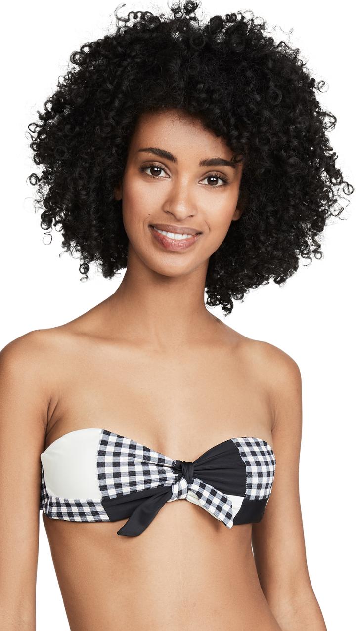 Paper London Cha Cha Bandeau Tie Bikini Top