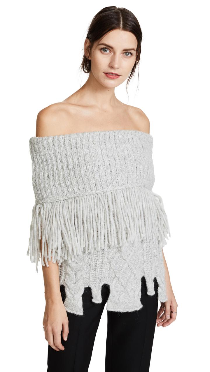 Philosophy Di Lorenzo Serafini Fringe Sweater