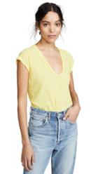 James Perse High Gauge Jersey Deep V T Shirt