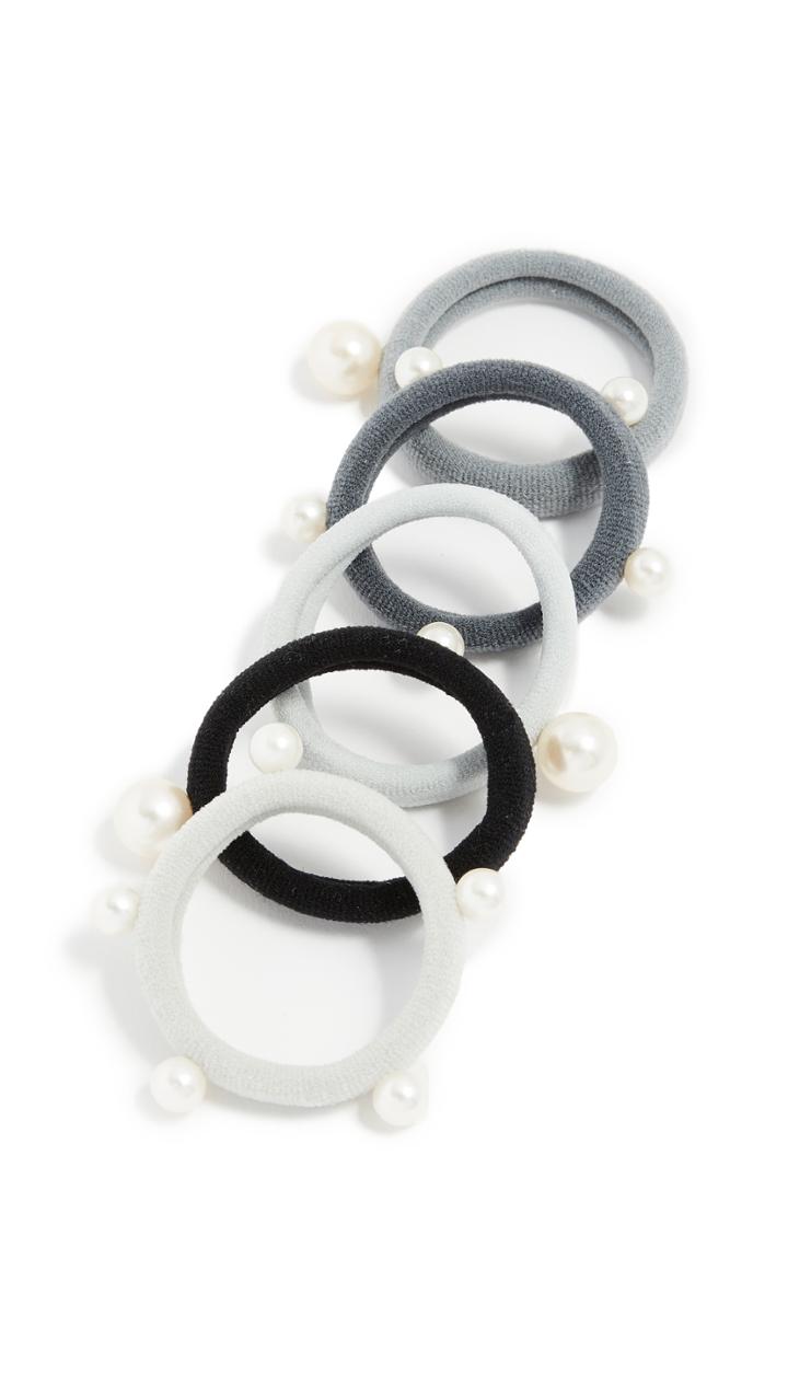 Kitsch Imitation Pearl Pony Hair Ties