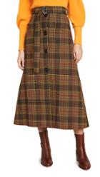 Ellery West Side Padded A Line Skirt