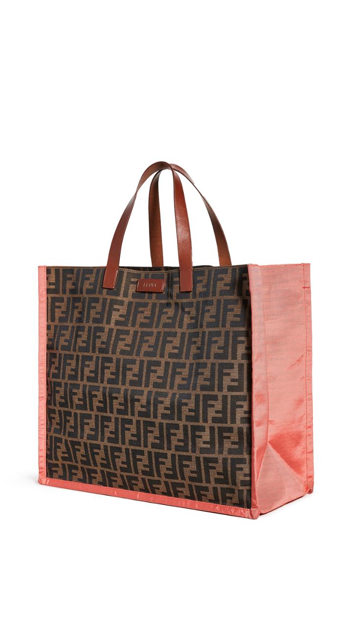 What Goes Around Comes Around Fendi Pink Zucca Tote